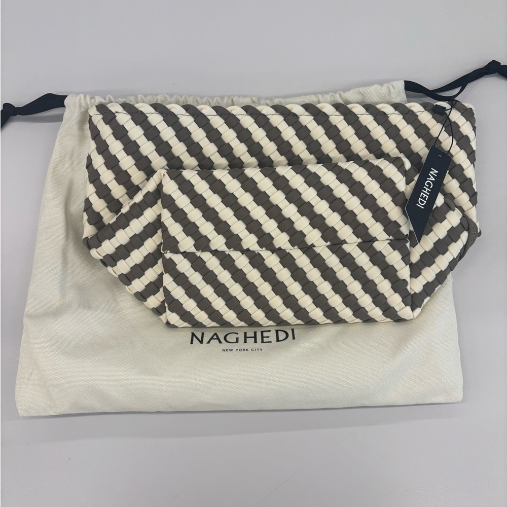 Naghedi Portofino Large Cosmetic Pouch Striped